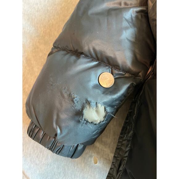 the north face kids 3xl nuptuse 900 puffy coat dark gray shine down jacket warm! - Picture 8 of 13